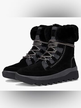 Royal Canadian Waterproof Black Suede Boots Size 8